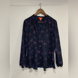 Joe Fresh floral long sleeve blouse
